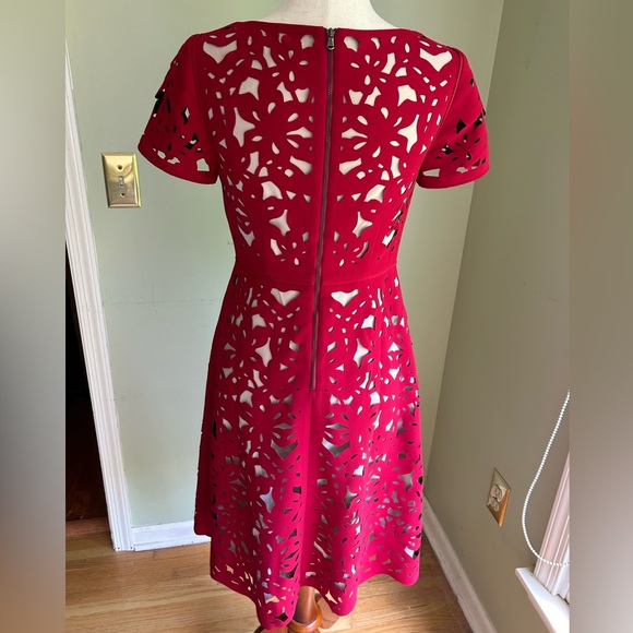 NWT Moulinette Soeurs red cut out dress. Size 2. From Anthropologie. Gorgeous! - Picture 4 of 16